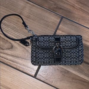 Coach signature wristlet